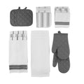 20 Piece Terry Kitchen Towel Dish Cloth Oven Mitt Pot Holder Set K384