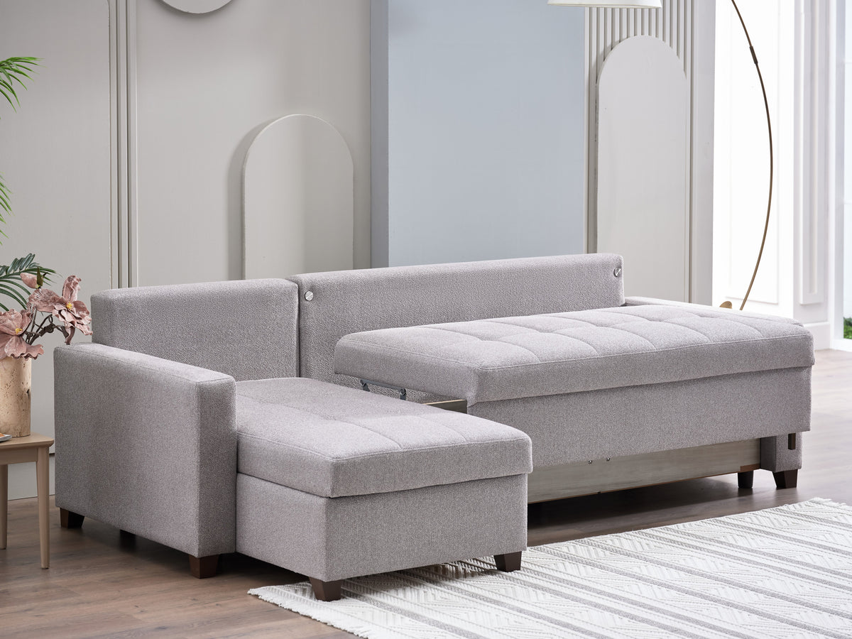 102" Queen Sleeper Reversible Sectional with Storage M227