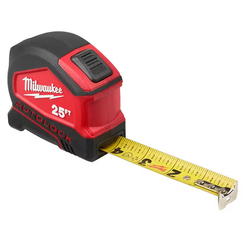 25 ft. Auto Lock Tape Measure with Screwdriver S281
