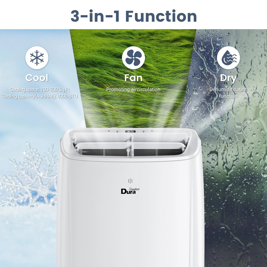 5300BTU Portable Air Conditioner, Dehumidifier, Fan D3783