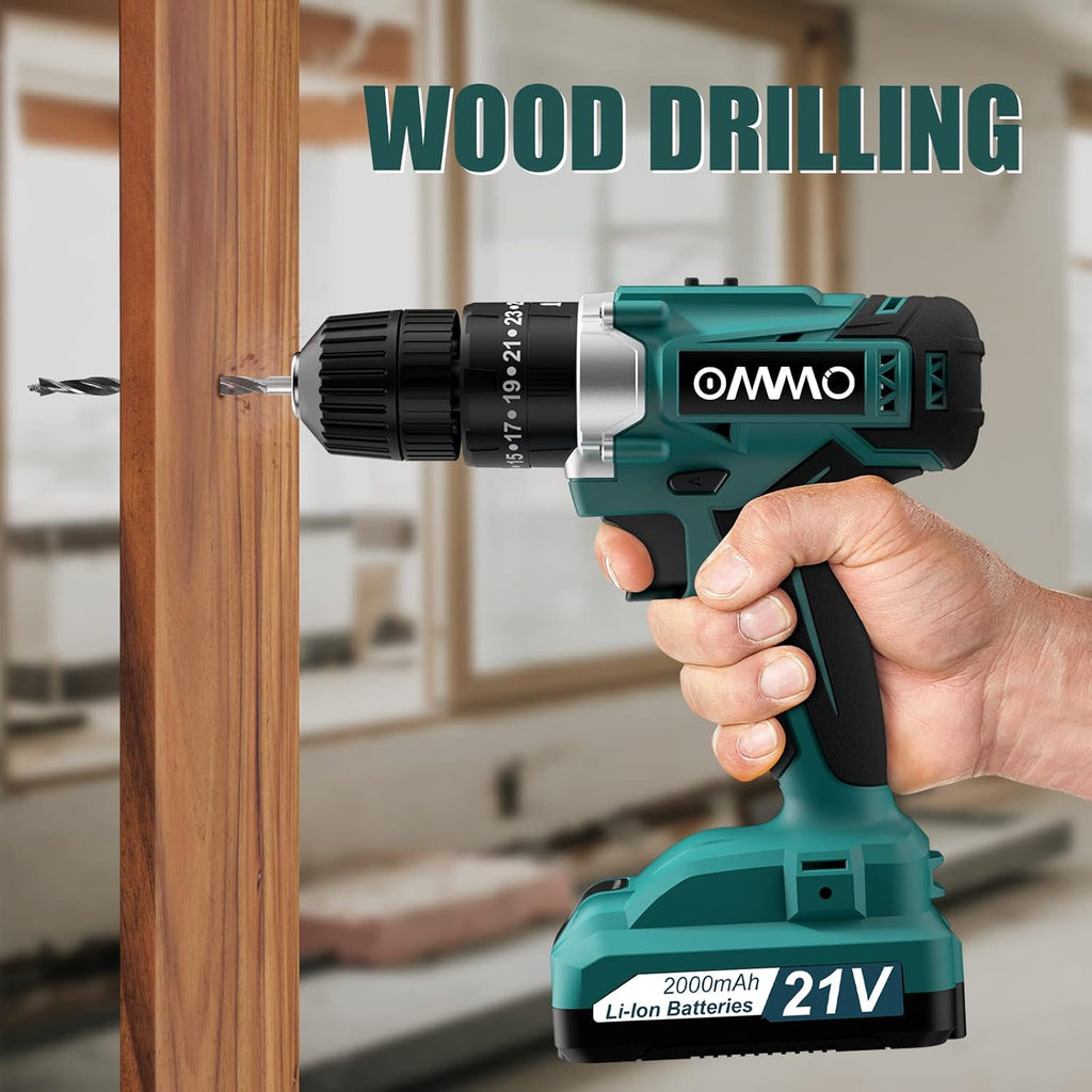21V MAX Cordless Impact Drill with 24pcs Drill Bit Combo Set J680