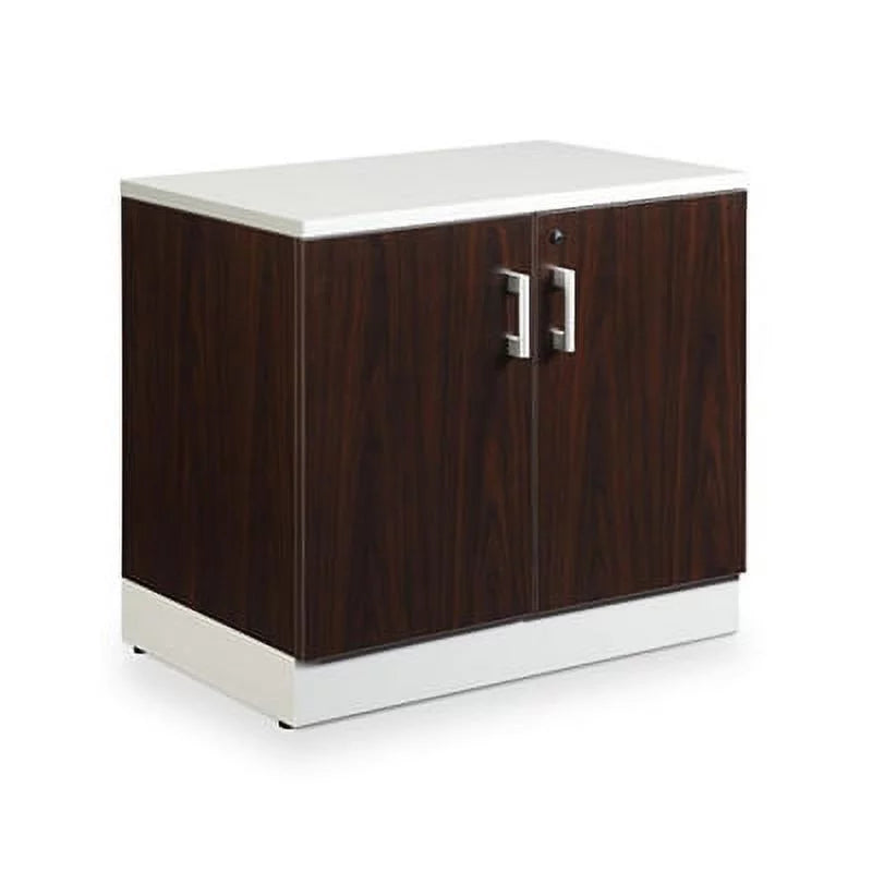 Two Door Storage Cabinet Mahogany Laminate S5525