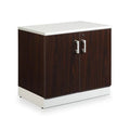 Two Door Storage Cabinet Mahogany Laminate S5525