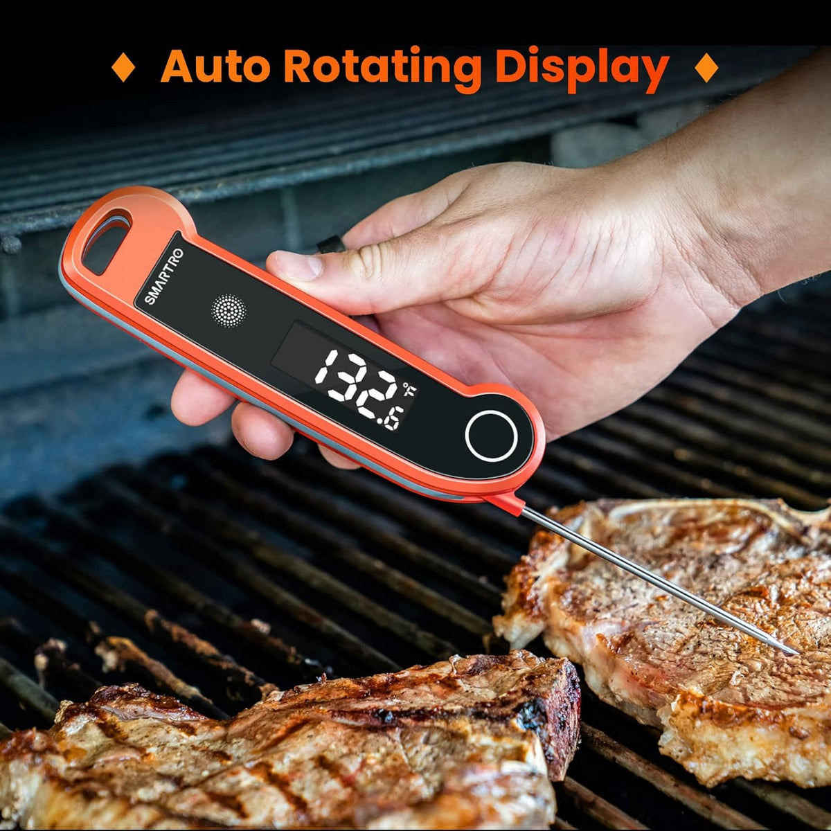 Instant Read Digital Meat Thermometer for Grilling BBQ, Pack of 2 S71116