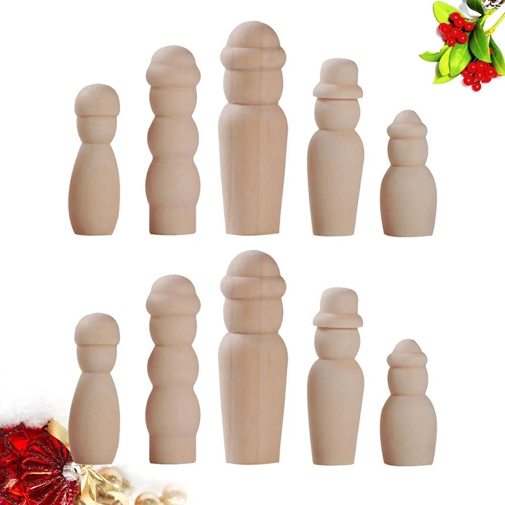 20 in 1 DIY Wooden Doll Bodies H75656