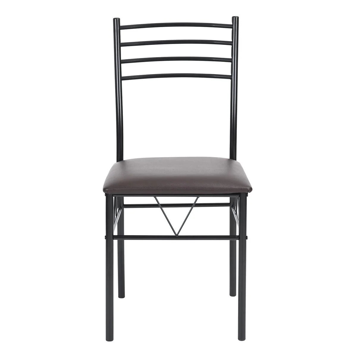 5pc Wood Metal Dining Set Table And 4 Chairs U240