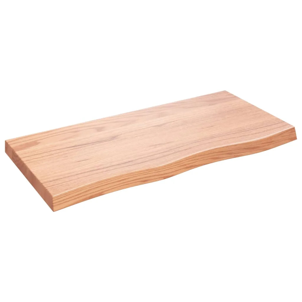 Solid Oak Wall Shelf Light Brown D53414