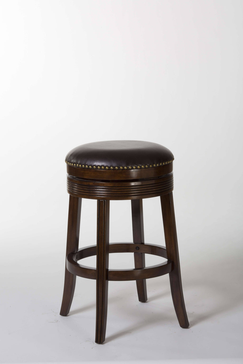 Cherry Backless Swivel Counter Stool R2403