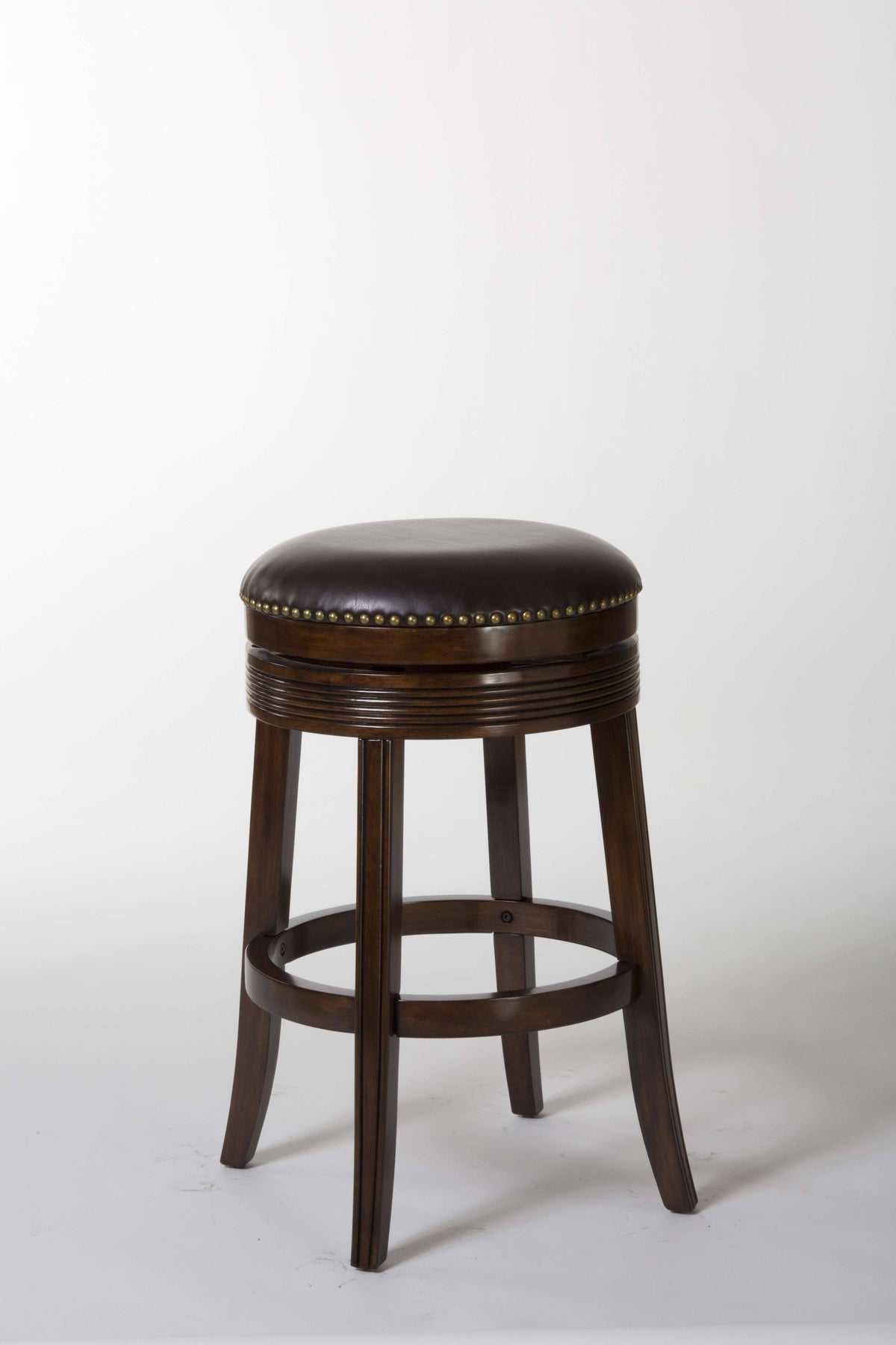 Cherry Backless Swivel Counter Stool R2403