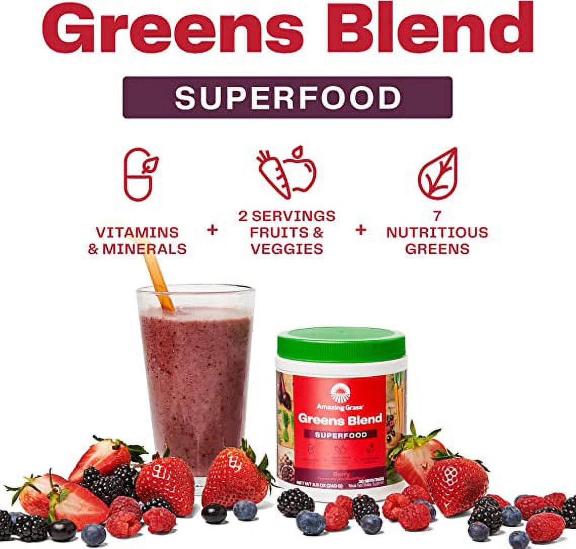 Greens Blend Superfood Berry 8.5 oz M5991