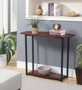 Console Table Cherry & Black Frame H6391