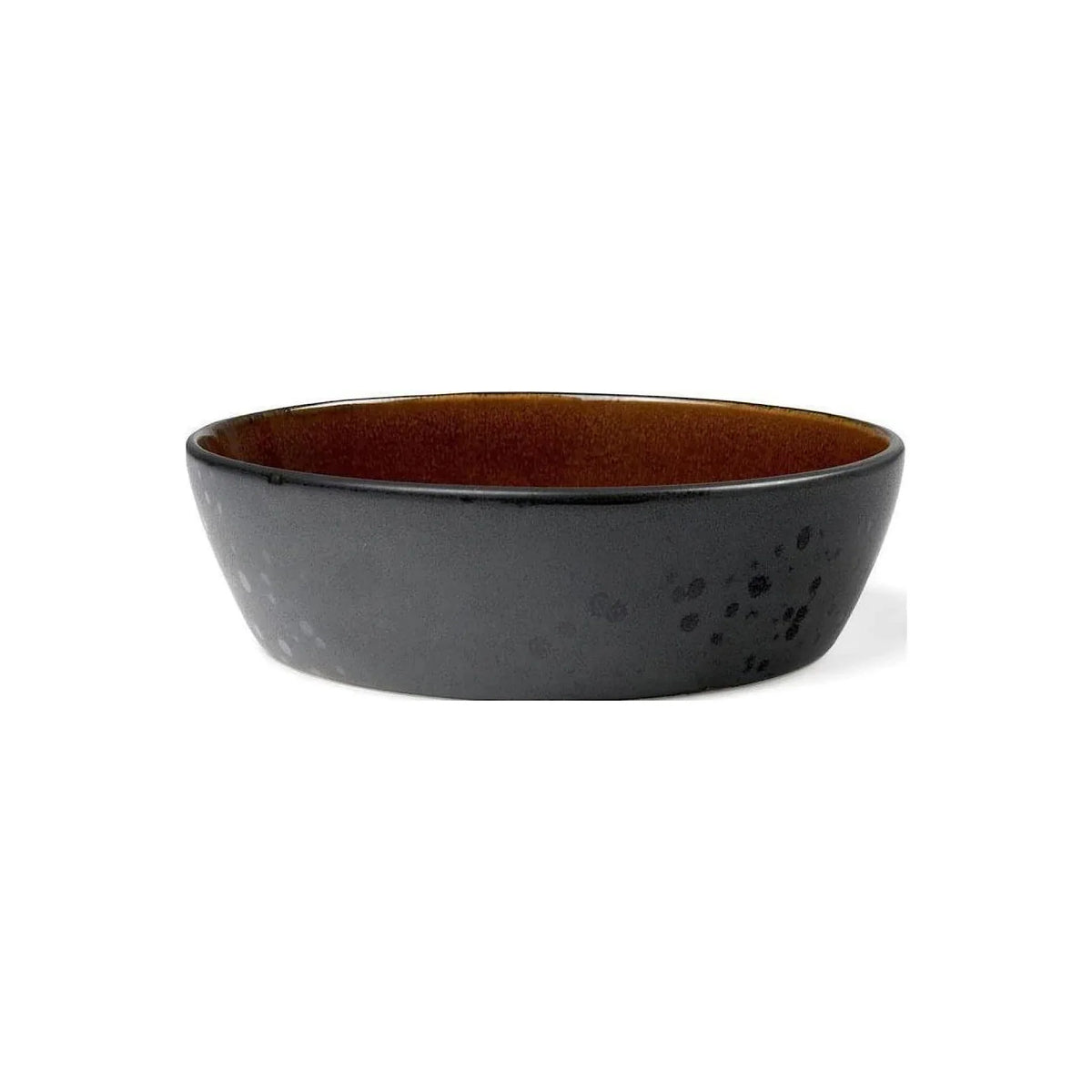 Stoneware Soup Bowl 18cm Black Amber F7241