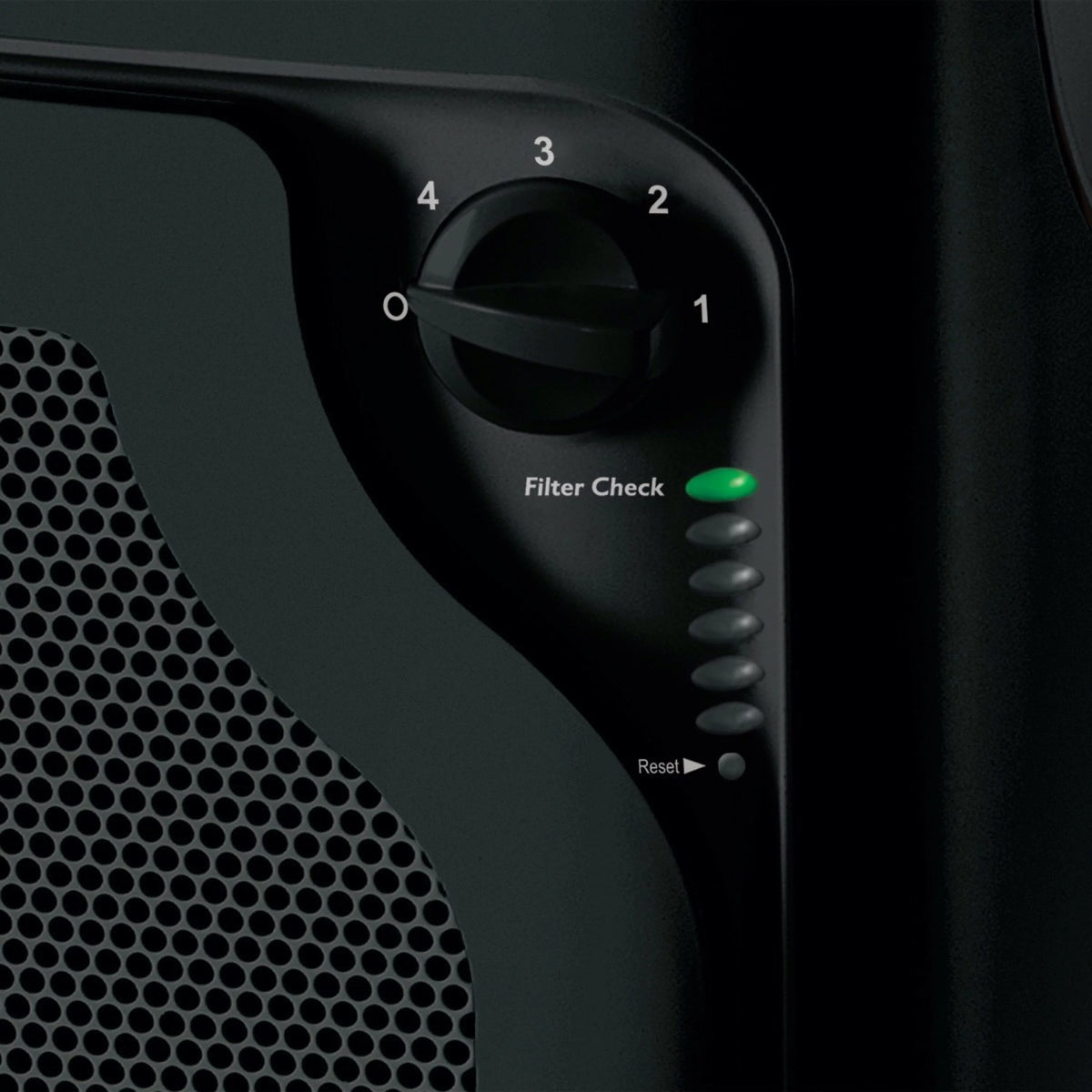 True HEPA Console Air Purifier with Filter Life Progress Bar, Large Room - Black W15721