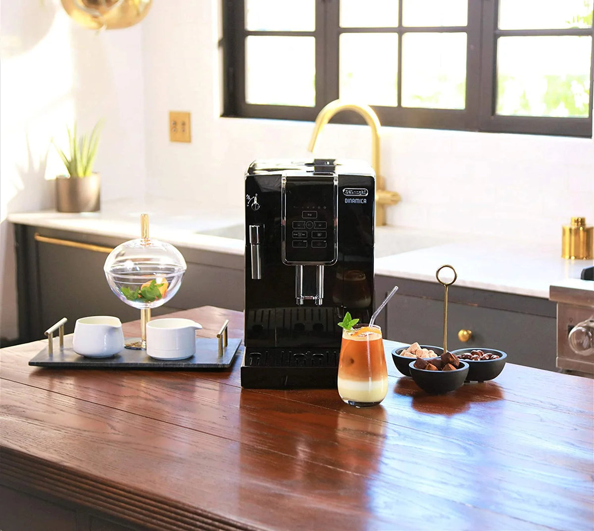 Automatic Espresso Maker with iced-coffee, black N3775