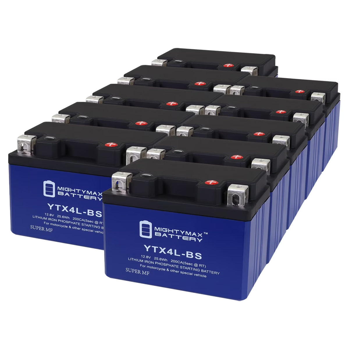 10 Pack Lithium Replacement Battery for Honda Scooters P4804