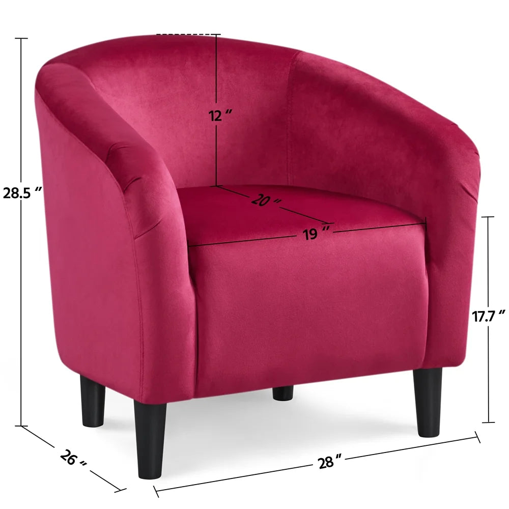 Ivory Velvet Tub Chair Set of 2 R8697
