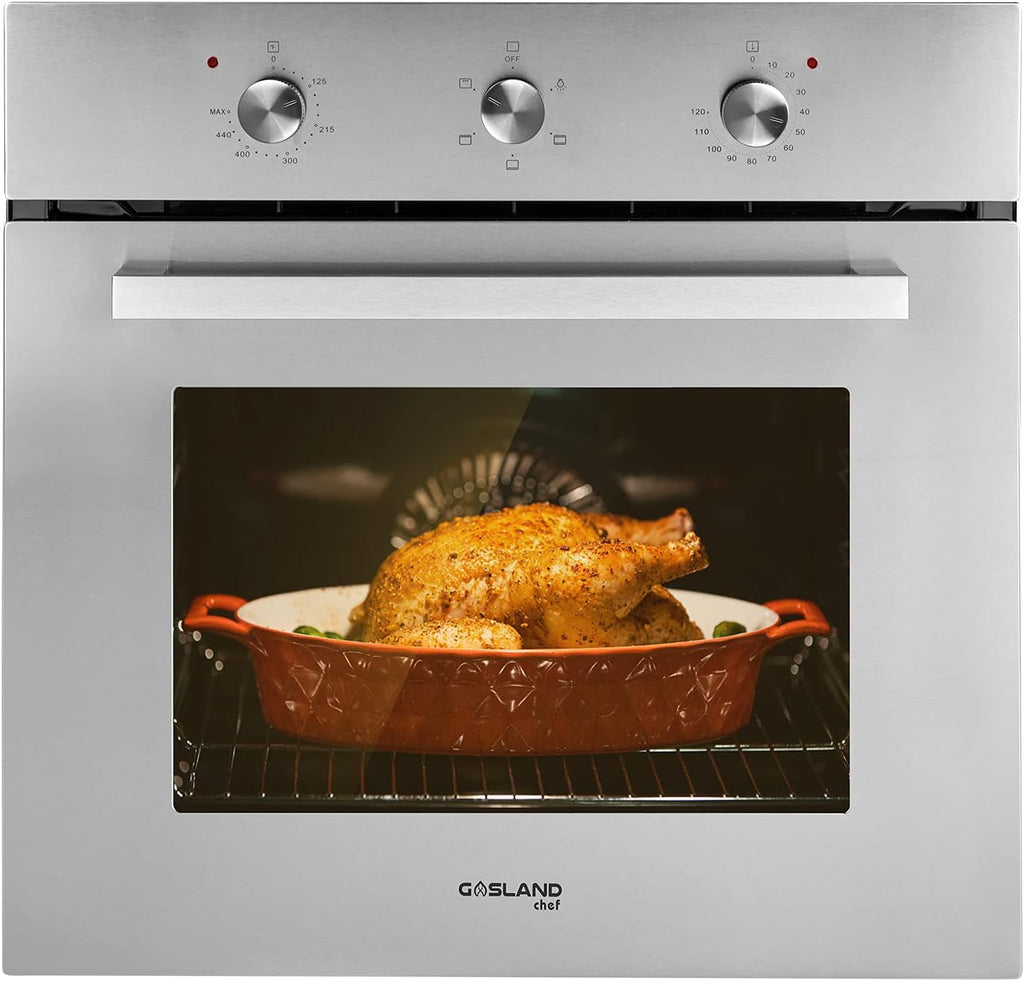 24 Electric Single Wall Oven, 2.3Cu.f Built-in Black Glass, 240V 2000W D89559
