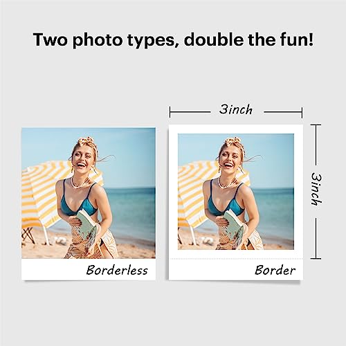 2-in-1 Instant Camera and Photo Printer with 60 Sheets Cartridge Q1670