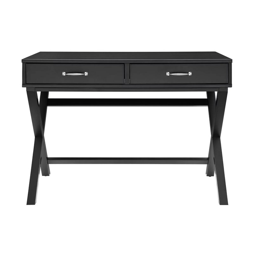 Black 2-Drawer Wood Desk A99880