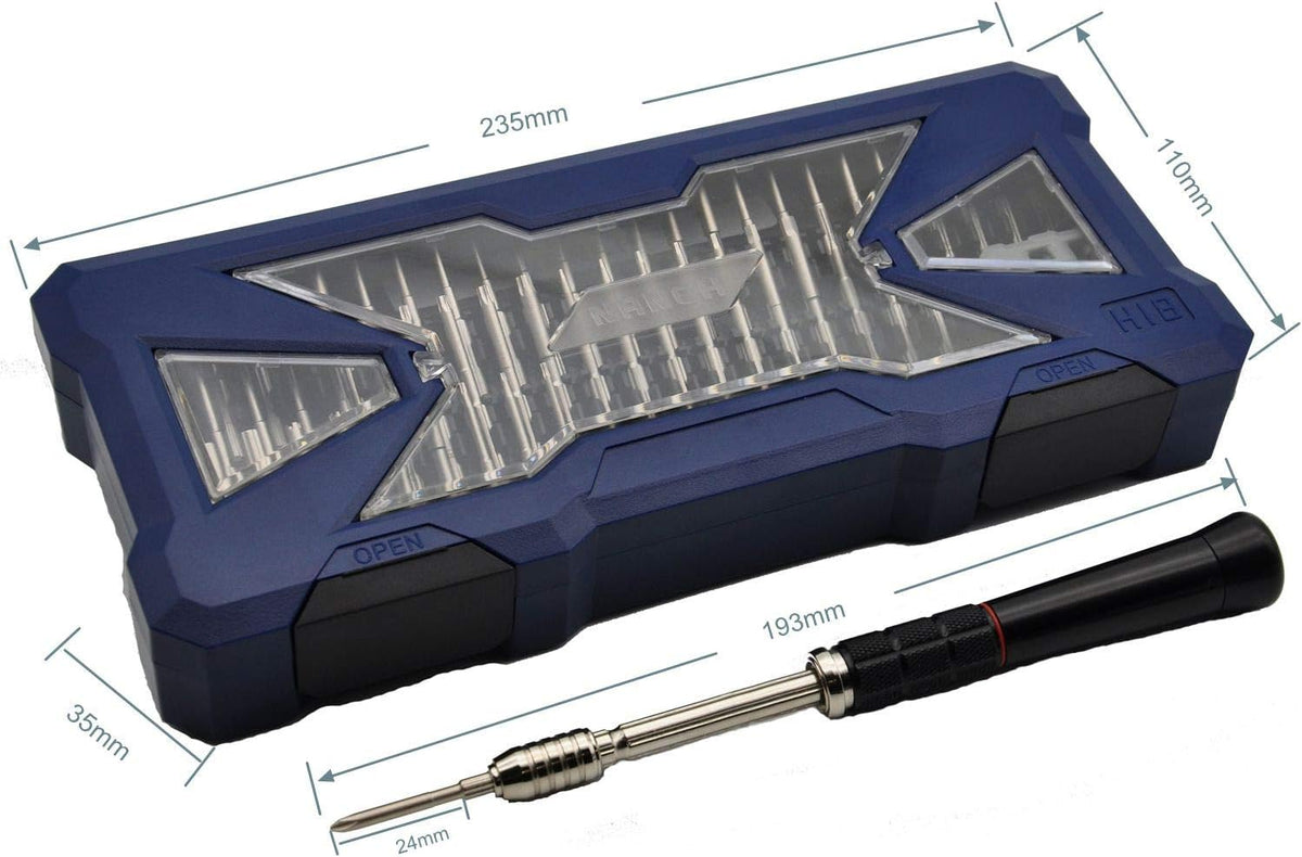 Precision Screwdriver Set with 55 S2 Bits, Pack of 2 Z8840