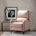 Pink Genuine Leather Club Recliner U43056