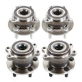 Front and Rear Wheel Bearing Hub Assembly with ABS Set of 4 J264843