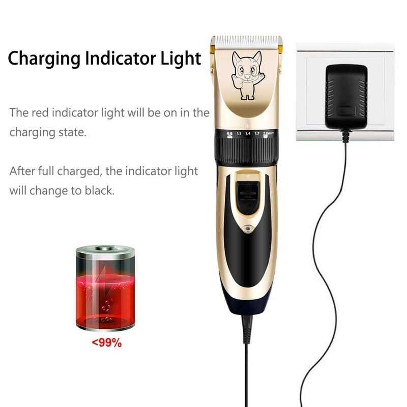 Dog Grooming Clippers Low Noise Rechargeable Cordless P5666