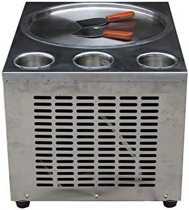 18'' Single Round Pan Fried Ice Cream Machine with 3 Tanks Q99780