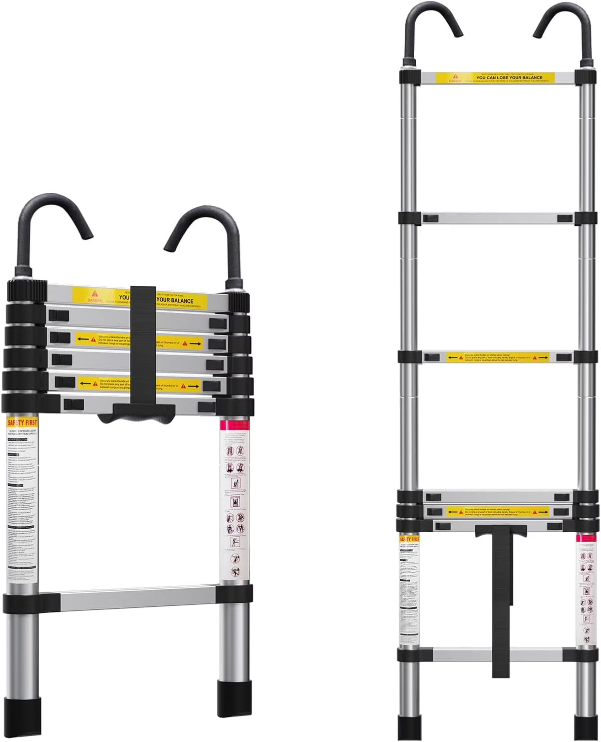 6.6ft Aluminum Telescoping Ladder with Hook P227660