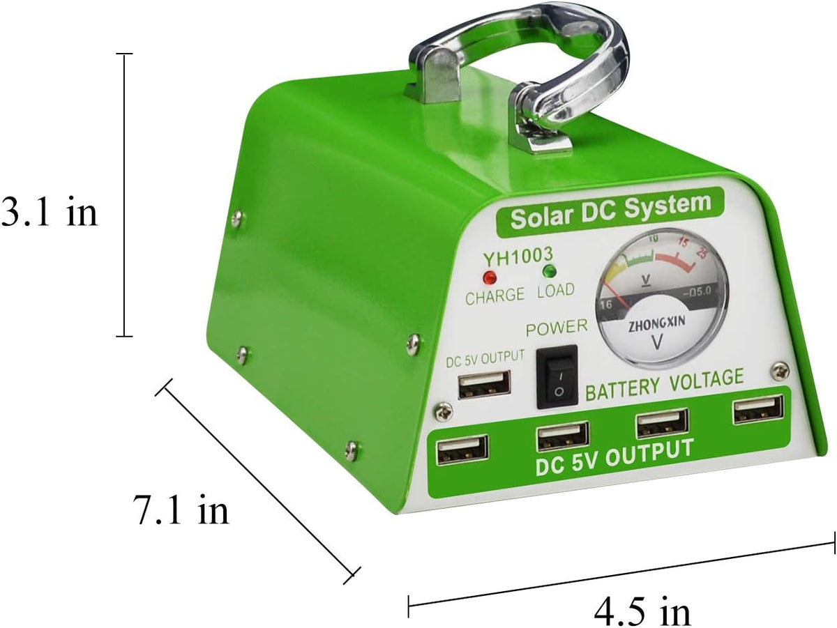 30W Panel Foldable Solar Panel Lighting Kit with 5 USB Solar Charger LED Light Bulb and 5 Cellphone Charger H9953