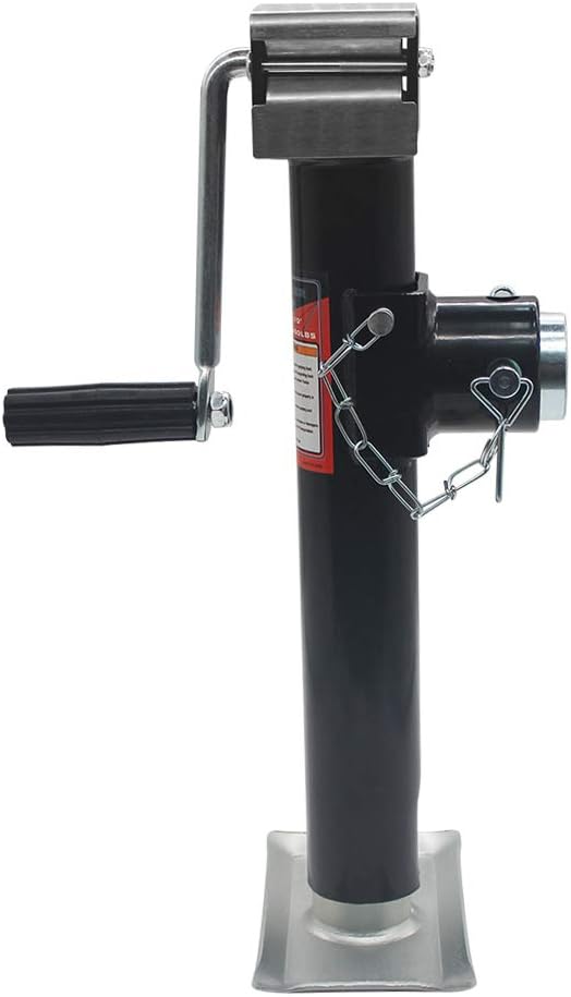 Stainless Steel Swivel Trailer Jack, 2000 lbs, 15 Inches, Pack of 2 J662