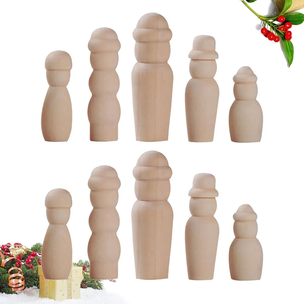 20 in 1 DIY Wooden Doll Bodies H75656