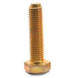 9/16 inch-12 x 2 inch Coarse Thread Grade 8 Hex Cap Screw, Alloy Steel Yellow Zinc Plated, Pk 25 Z95268