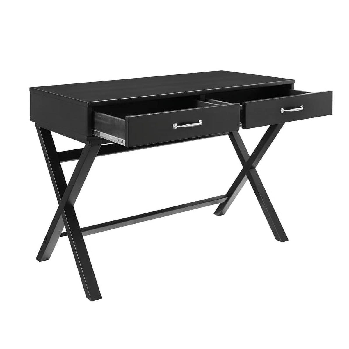 Black 2-Drawer Wood Desk A99880