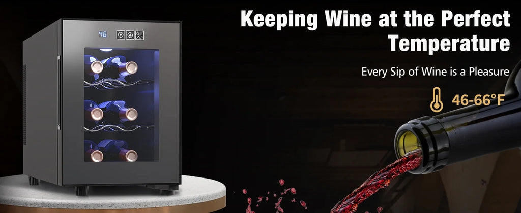 6 Bottle Wine Cooler with Digital Temperature Control N2315