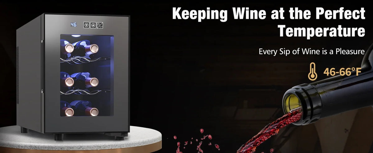 6 Bottle Wine Cooler with Digital Temperature Control N2315