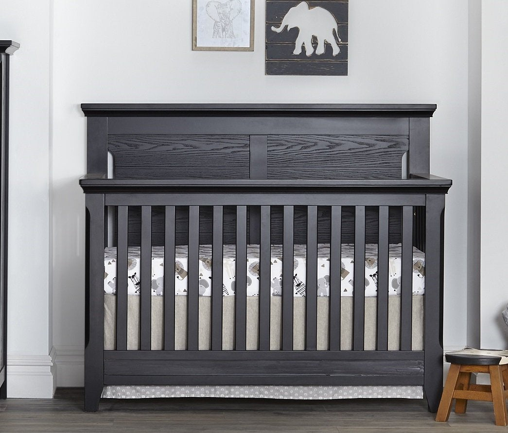 4 in 1 Convertible Crib in Classic Heritage Black Finish O2498