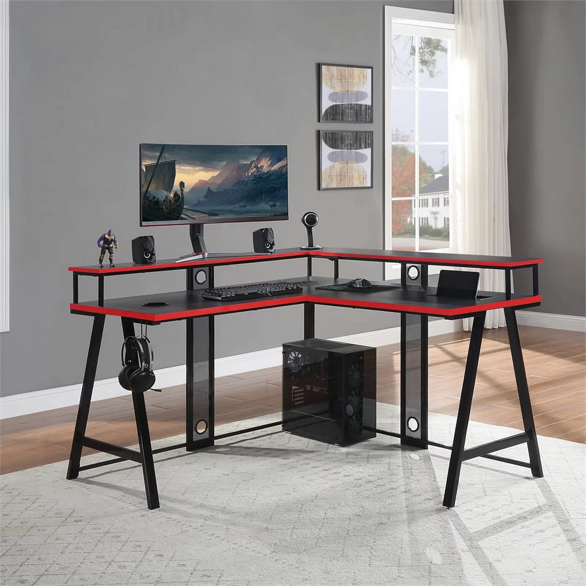 L-Shape Gaming Desk D2937