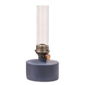 Patina Oil Lamp Big Glass Blue C10135