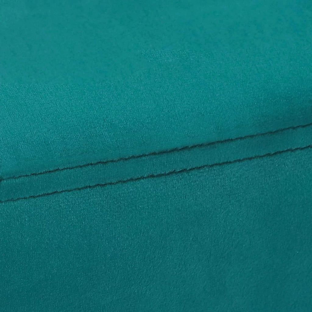 Malachite Blue Fabric Ottoman F44203