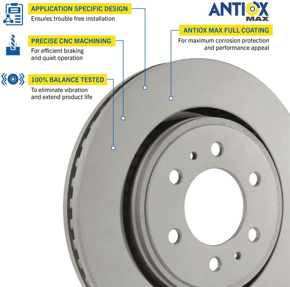 Front Brake Rotors & Ceramic Pads Kit for 2000 Toyota Celica F673