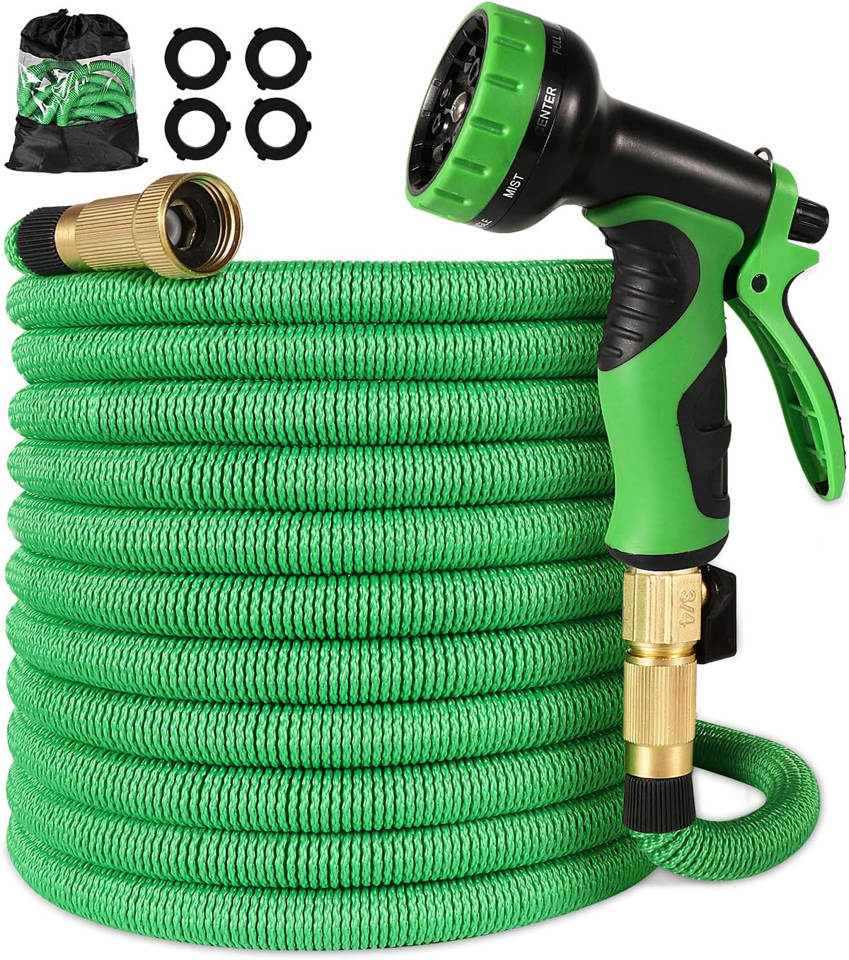Expandable Garden Hose Pack of 2 with Brass Connectors G26822