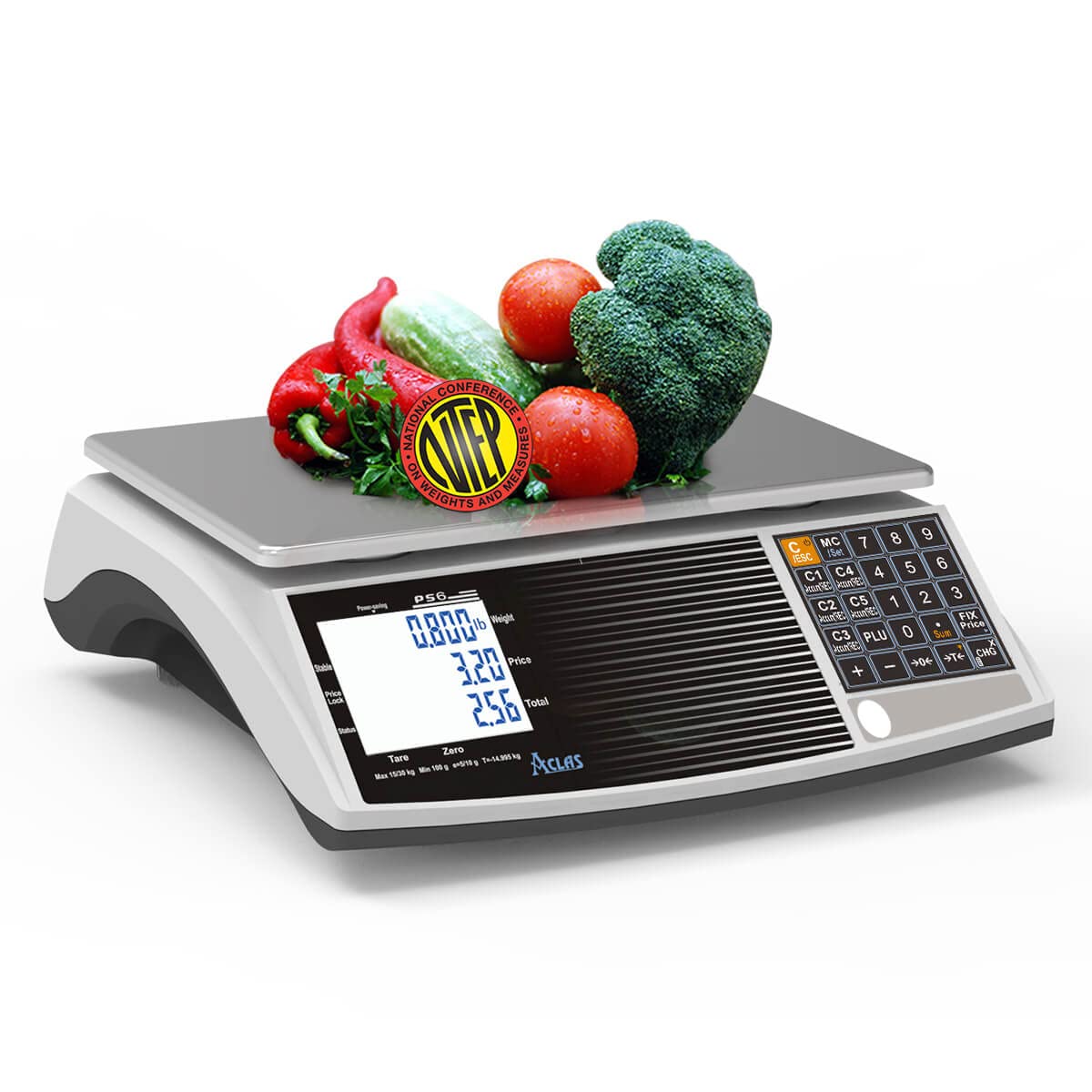 Price Computing Scale 60lbs 0.02lb Digital Commercial Retail Scale S33822