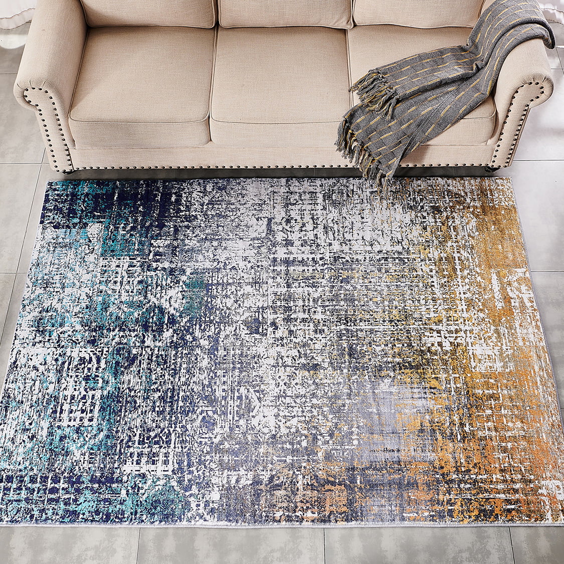Abstract Design Area Rug R890285