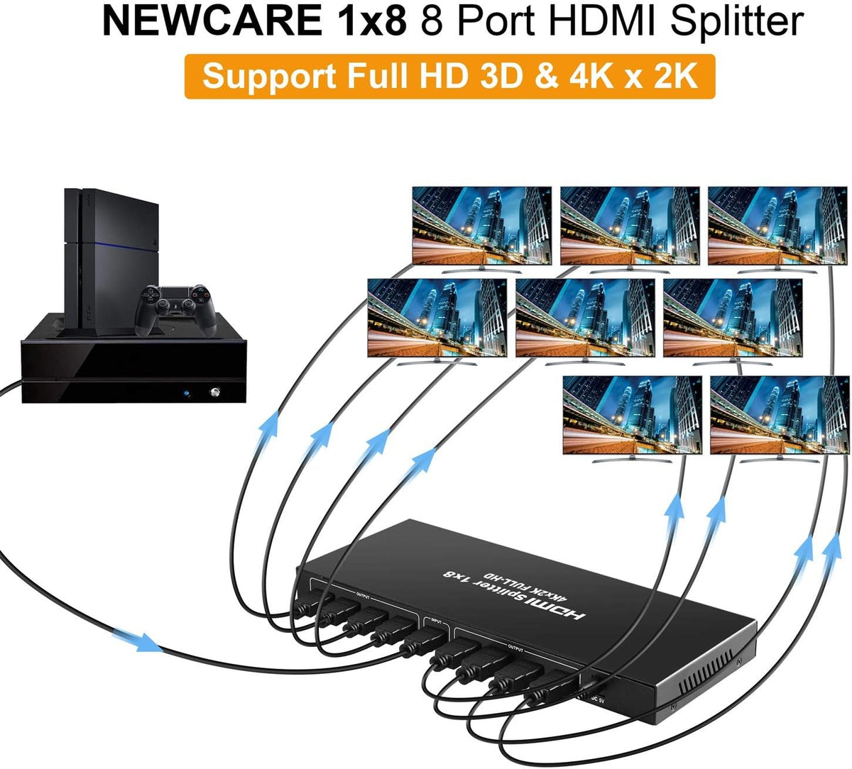 4K 1x8 HDMI Splitter B359606