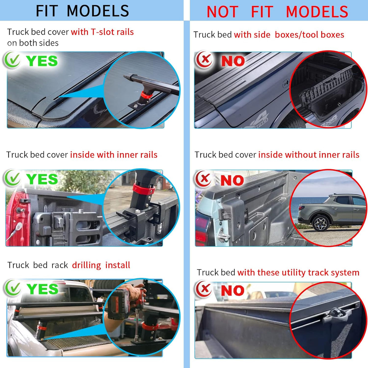 Truck Bed Racks Low Profile Adjustable Height Heavy Duty M182