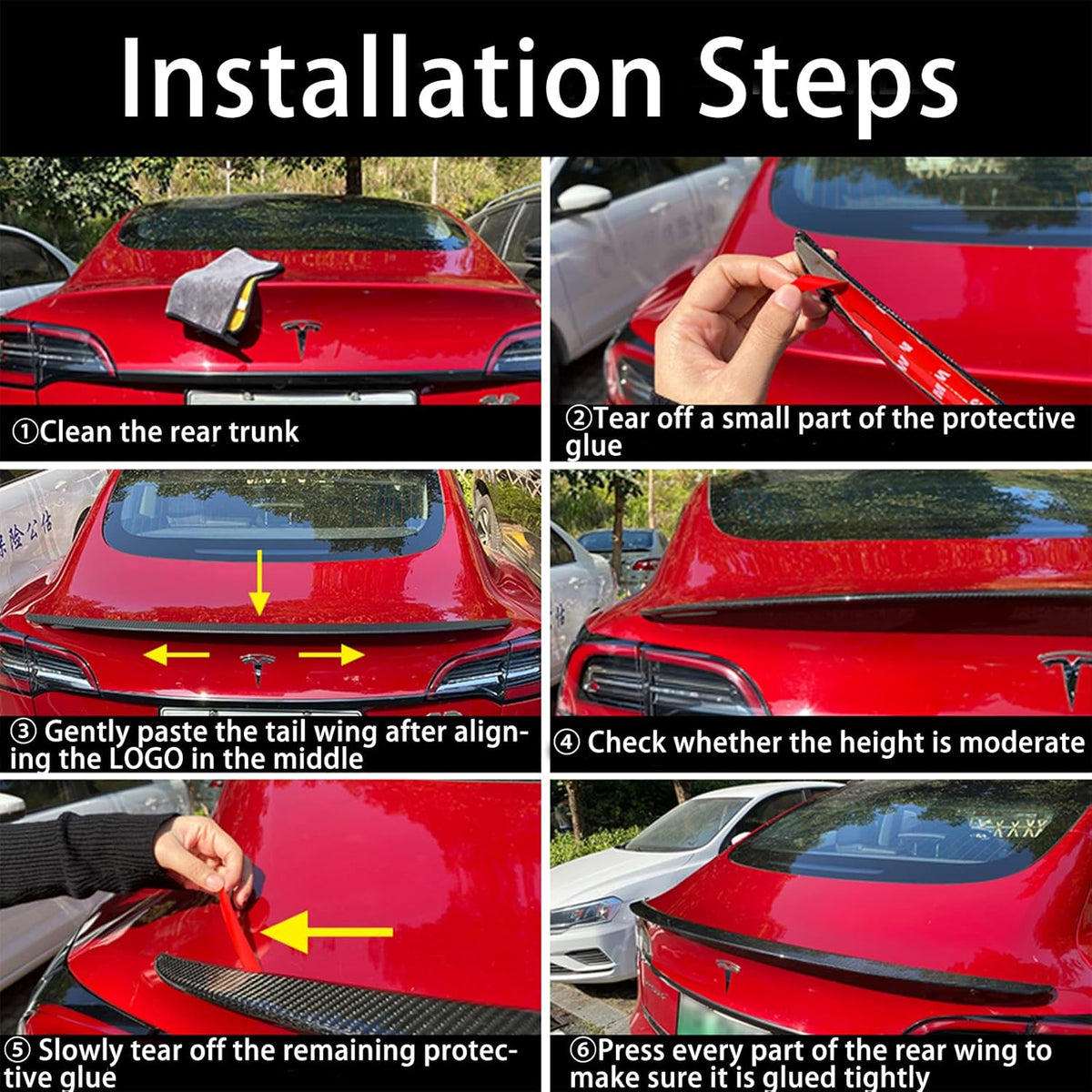 Real Carbon Fiber Rear Trunk Lip Spoiler M62325