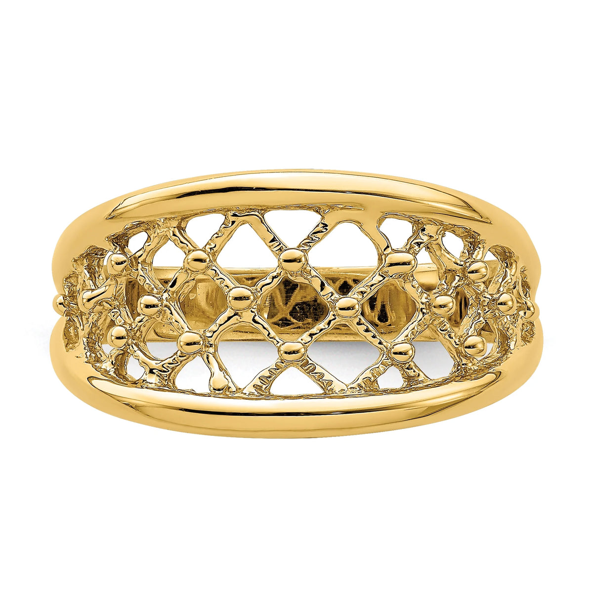 Tapered Mesh Band Ring V21428