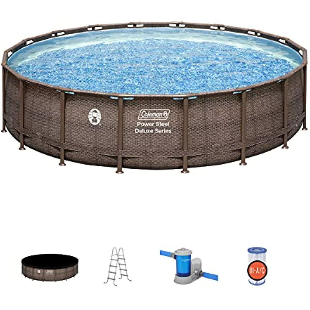 Round Metal Frame Above Ground Pool Set D2549