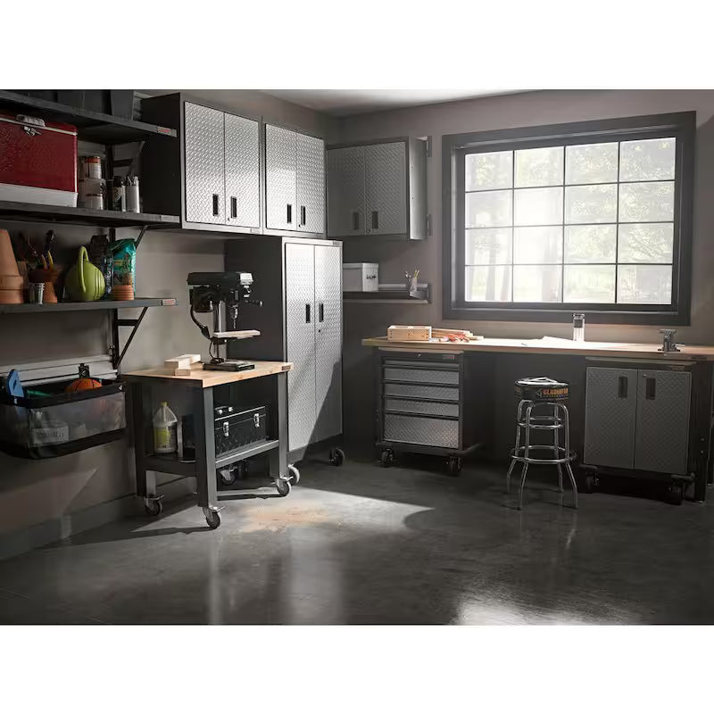 3 ft. Mobile Workbench with Hardwood Top U743908